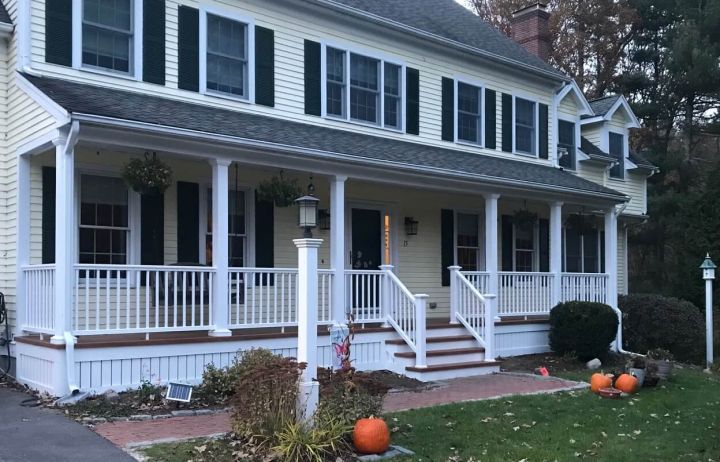 Farmers porch construction -Walpole MA